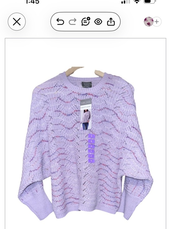 Berkley Jensen Sweaters - Berkeley Jensen Open Knit Three Quarter Sweater